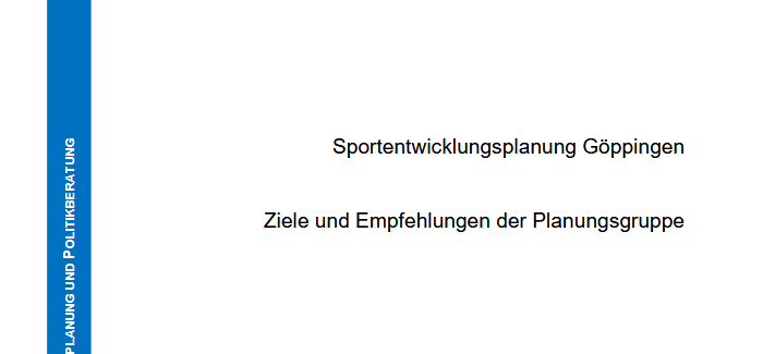 Sportentwicklungsplan in Göppingen